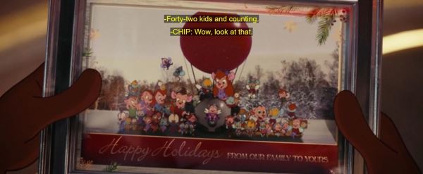 Создатели фильма "Чип и Дейл спешат на помощь" поблагодарили Disney за возможность показать Гайку многодетной матерью
