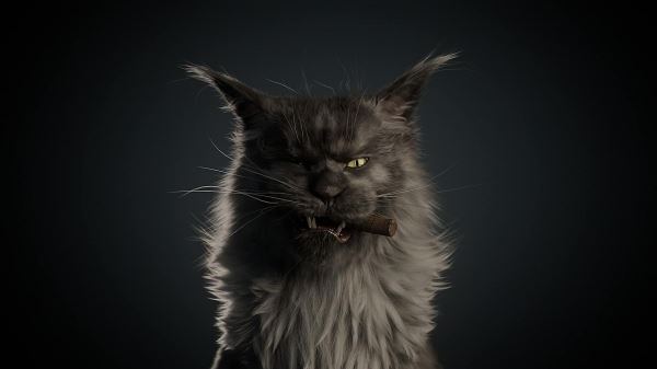 В сети появилось изображение цифровой версии кота Бегемота из фильма «Воланд» по роману «Мастер и Маргарита»